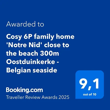 Nyaraló Cosy 6p Family 'notre Nid' Close To The 300m - Belgian Seaside