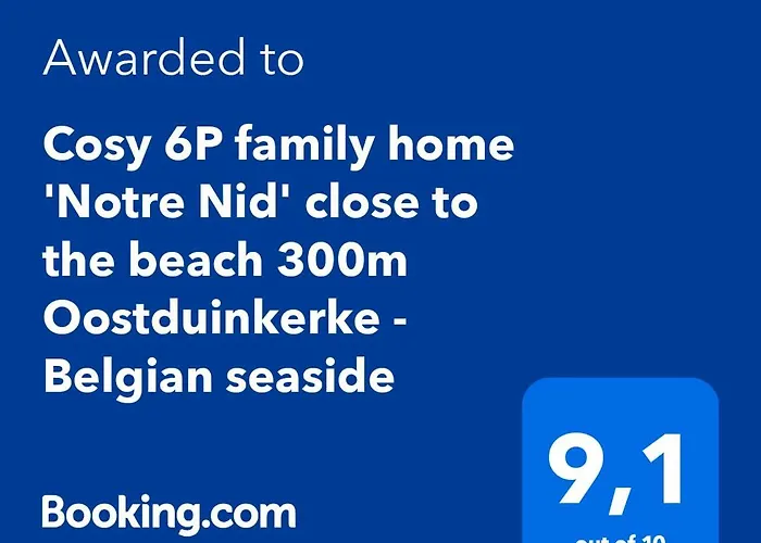 Hébergement de vacances Cosy 6p Family 'notre Nid' Close To The 300m - Belgian Seaside